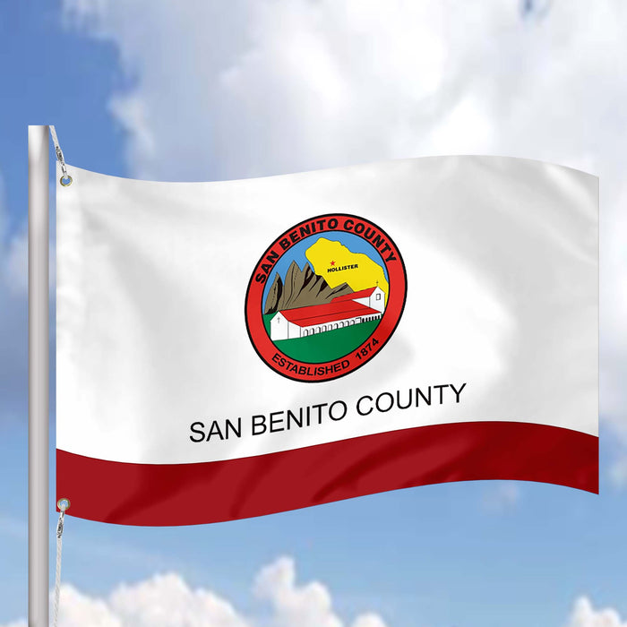 San Benito County California State USA United States of America Flag Banner