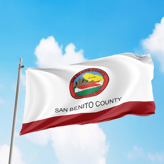 San Benito County California State USA United States of America Flag Banner