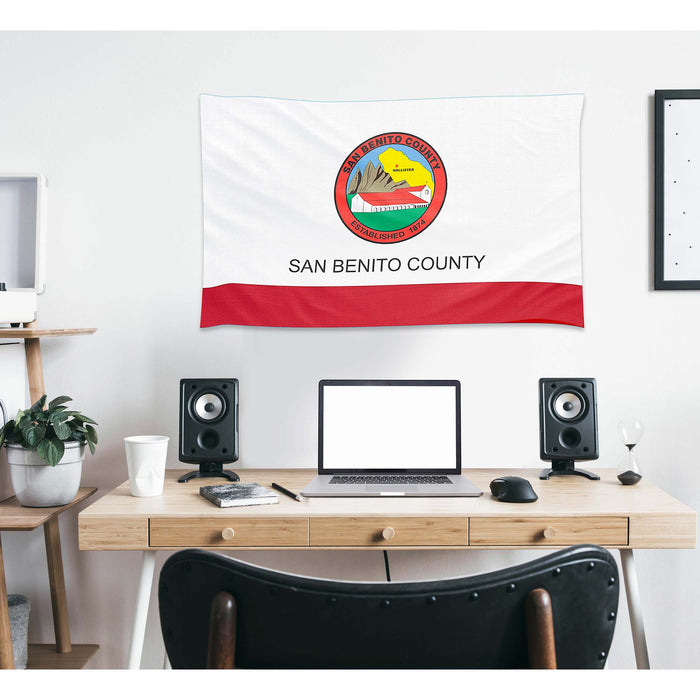 San Benito County California State USA United States of America Flag Banner