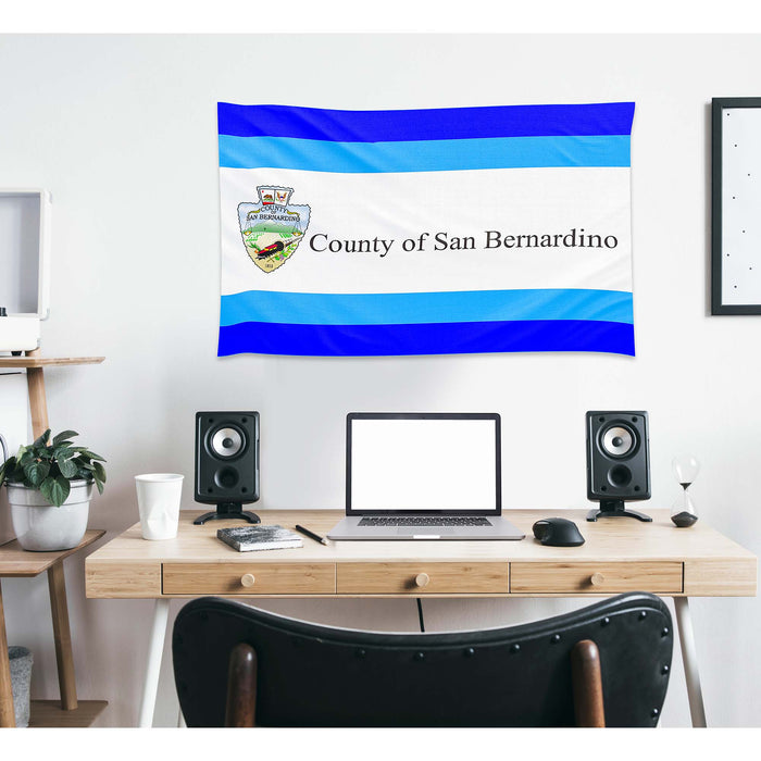 California State County of San Bernardino Cities USA United States of America Flag Banner
