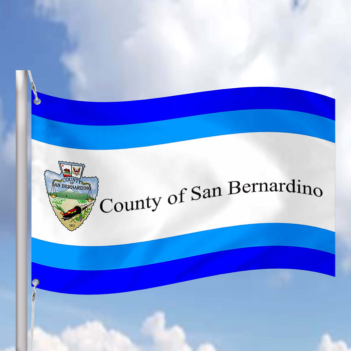 California State County of San Bernardino Cities USA United States of America Flag Banner