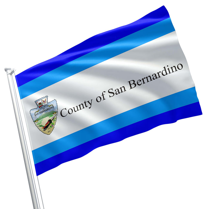 California State County of San Bernardino Cities USA United States of America Flag Banner