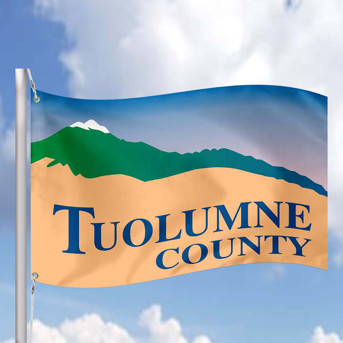 Tuolumne County California State USA United States of America Flag Banner