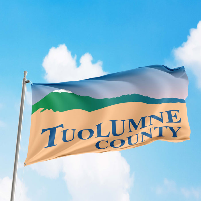 Tuolumne County California State USA United States of America Flag Banner