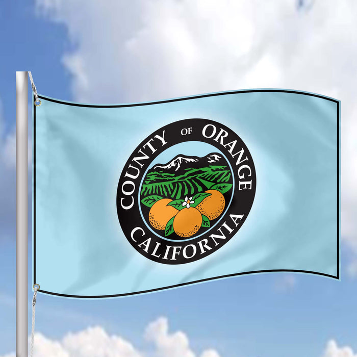 California State Orange County Cities USA United States of America Flag Banner