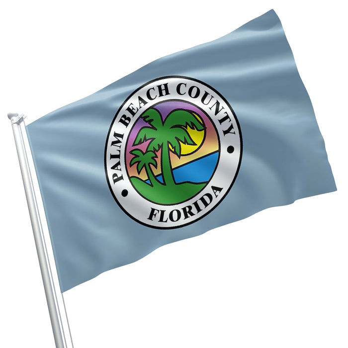 Palm Beach County Florida State USA United States of America Flag Banner