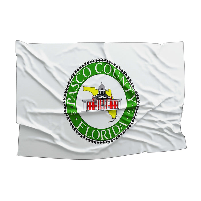 Pasco County Florida State USA United States of America Flag Banner