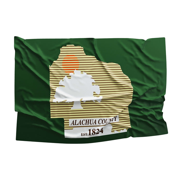 Alachua County Florida State USA United States of America Flag Banner