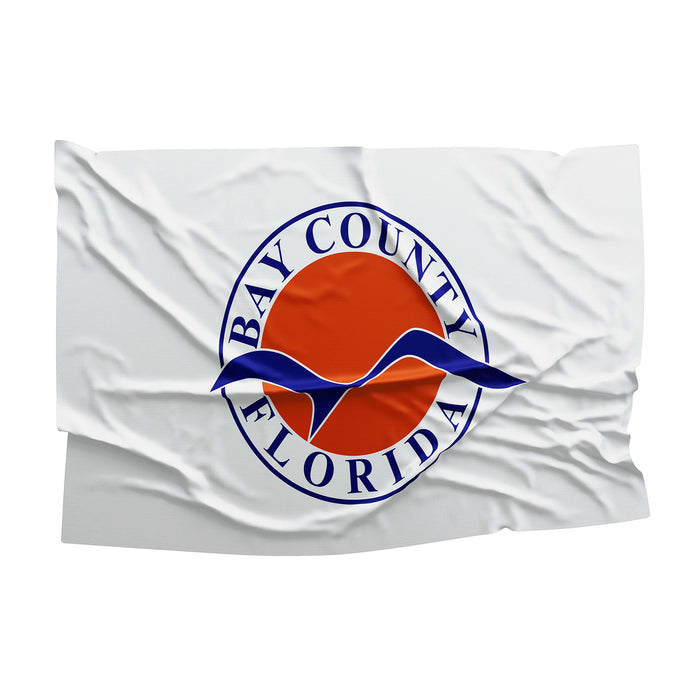 Bay County Florida State USA United States of America Flag Banner