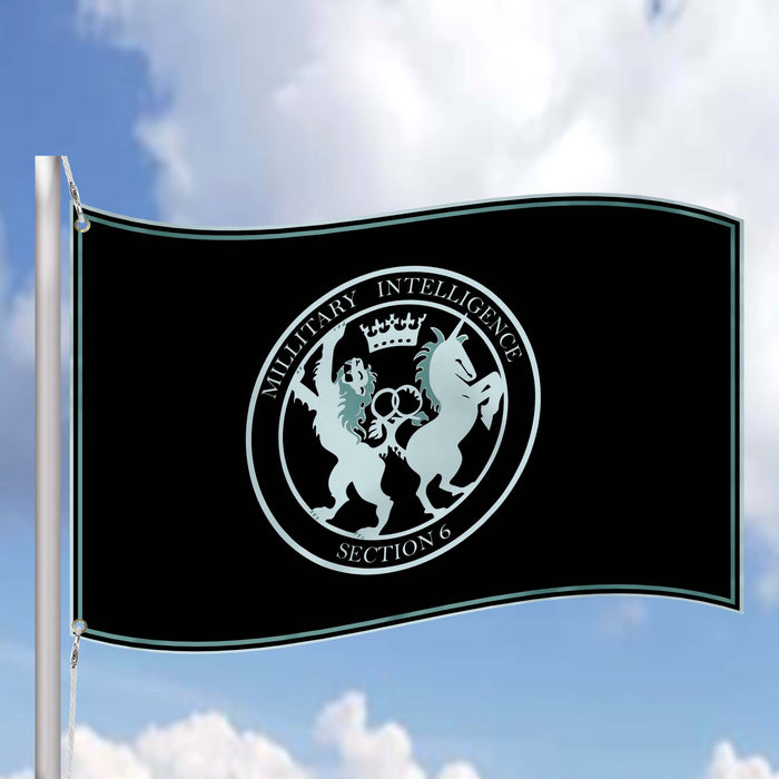 Secret Intelligence Service (SIS) MI6 Foreign Intelligence Service of the United Kingdom Flag Banner