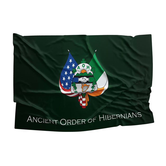 Ancient Order Of Hibernians Irish Catholic Fraternal Organization Flag Banner