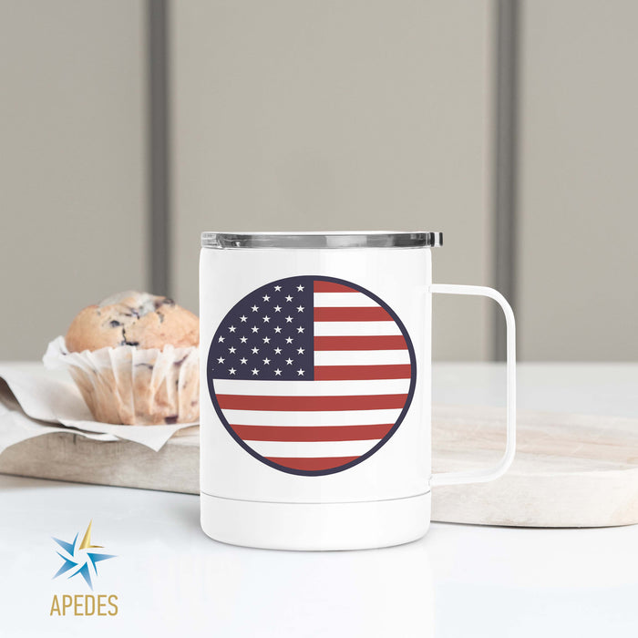 United States of America USA Flag Stainless Steel Travel Mug 13 OZ