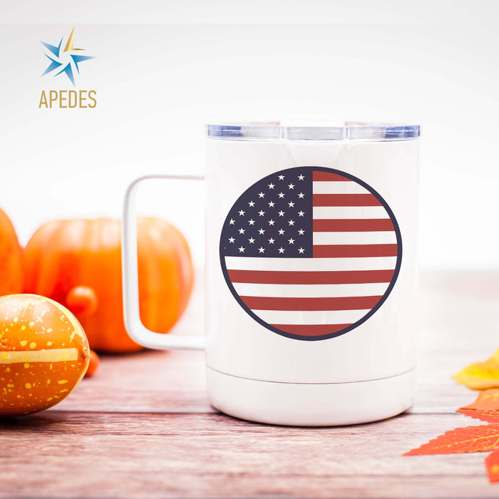 United States of America USA Flag Stainless Steel Travel Mug 13 OZ