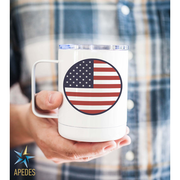 United States of America USA Flag Stainless Steel Travel Mug 13 OZ