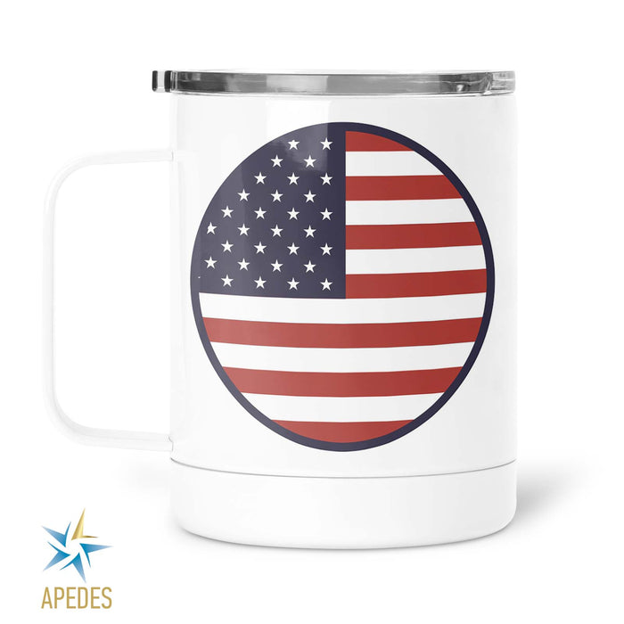 United States of America USA Flag Stainless Steel Travel Mug 13 OZ