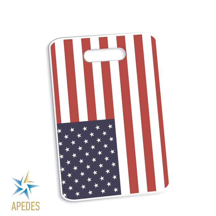 United States of America USA Flag Rectangle Luggage Tag