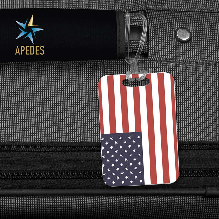 United States of America USA Flag Rectangle Luggage Tag