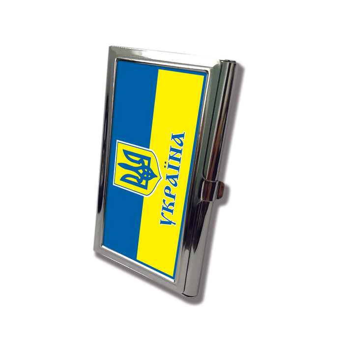 Ukraine Metall Business Card Holder