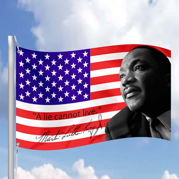 Martin Luther King Jr. USA American Baptist Minister & Activist Flag Banner