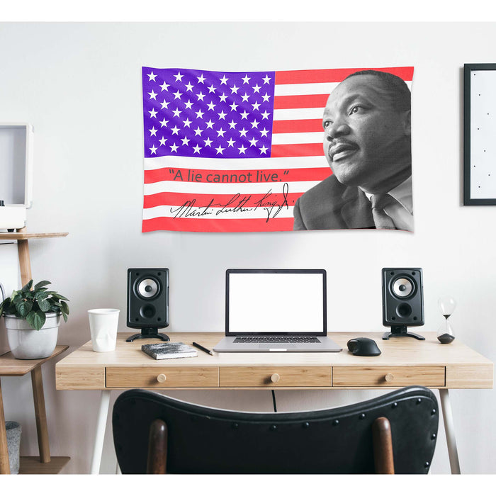 Martin Luther King Jr. USA American Baptist Minister & Activist Flag Banner