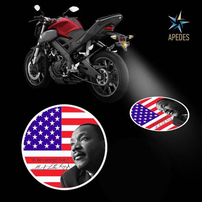 Martin Luther King Jr USA Motorcycle Bike Car LED Projector Light Waterproof