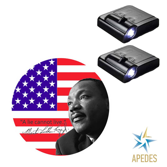 Martin Luther King Jr USA Car Door LED Projector Light (Set of 2) Wireless