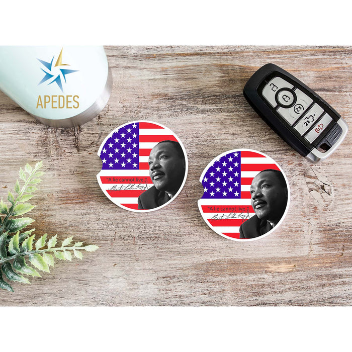 Martin Luther King Jr USA Car Cup Holder Coaster (Set of 2)