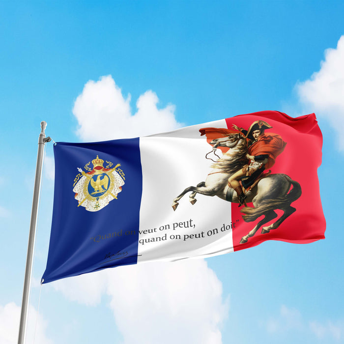 Napoleon Bonaparte France Royal Flag Banner