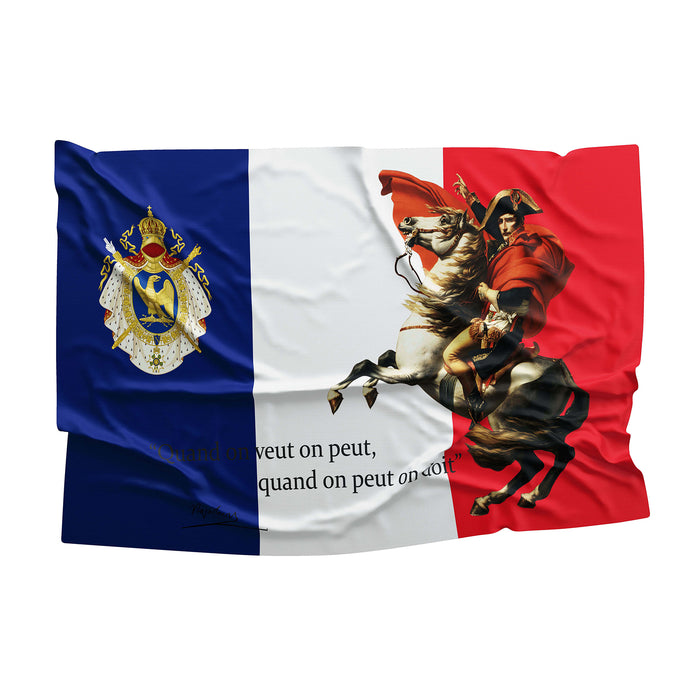 Napoleon Bonaparte France Royal Flag Banner