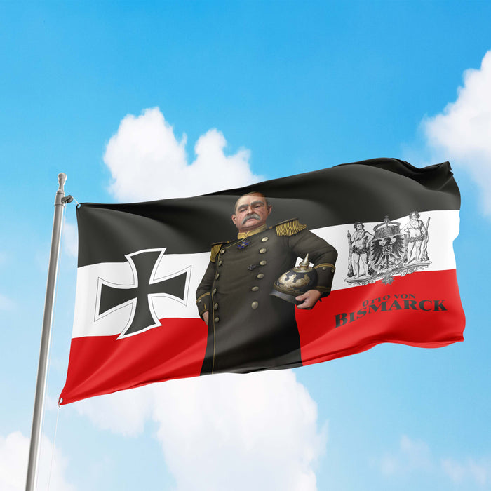 Otto von Bismarck German Statesman, Diplomat & Writer Flag Banner