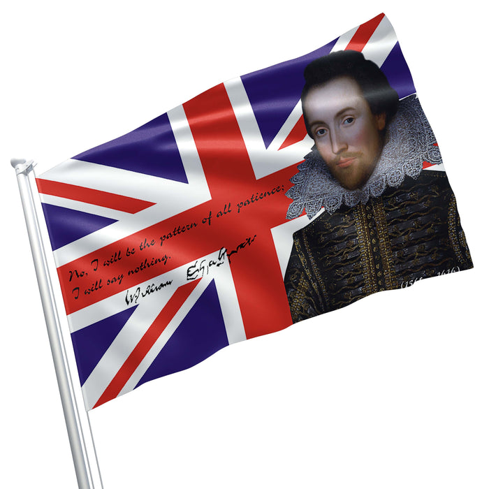 William Shakespeare English Playwright / Poet Flag Banner