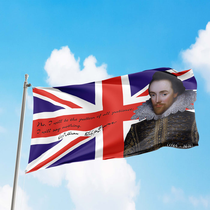 William Shakespeare English Playwright / Poet Flag Banner