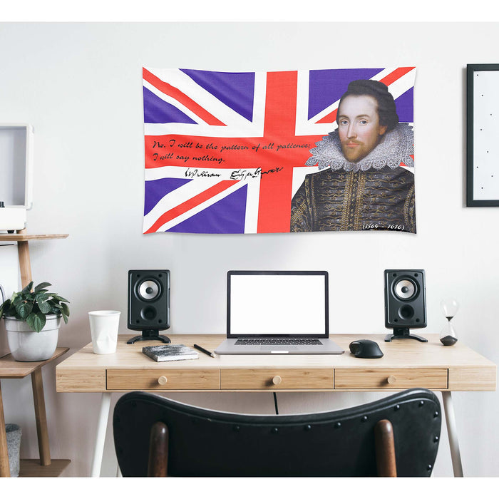 William Shakespeare English Playwright / Poet Flag Banner