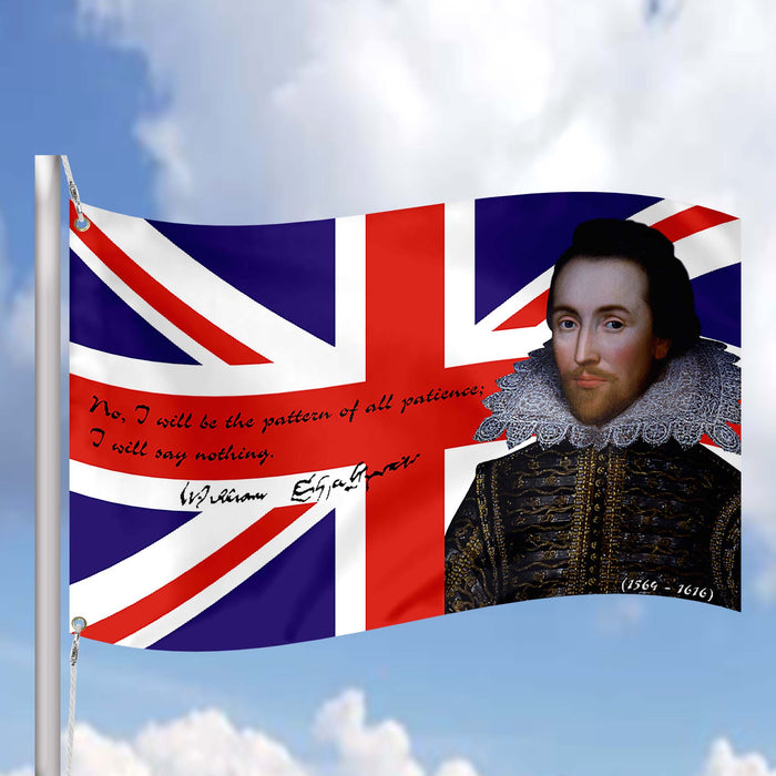 William Shakespeare English Playwright / Poet Flag Banner