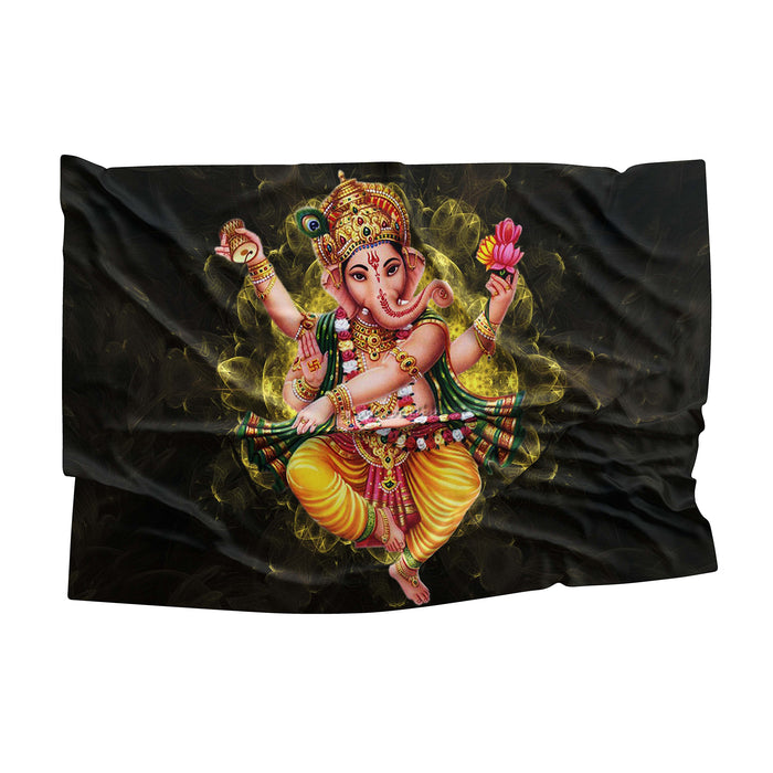 Buddhism Budda Ganesha Ganesh Ganapati Flag Banner