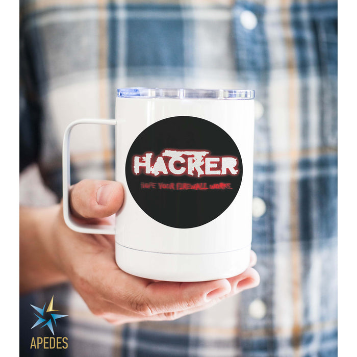 Hacker Firewall Stainless Steel Travel Mug 13 OZ