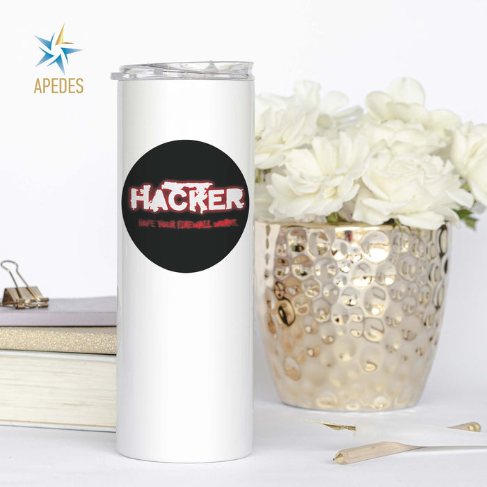 Hacker Firewall Stainless Steel Skinny Tumbler 20 OZ