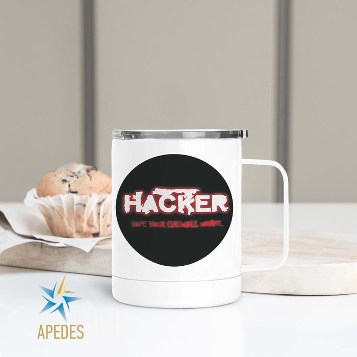 Hacker Firewall Stainless Steel Travel Mug 13 OZ