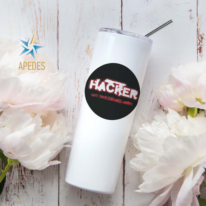 Hacker Firewall Stainless Steel Skinny Tumbler 20 OZ