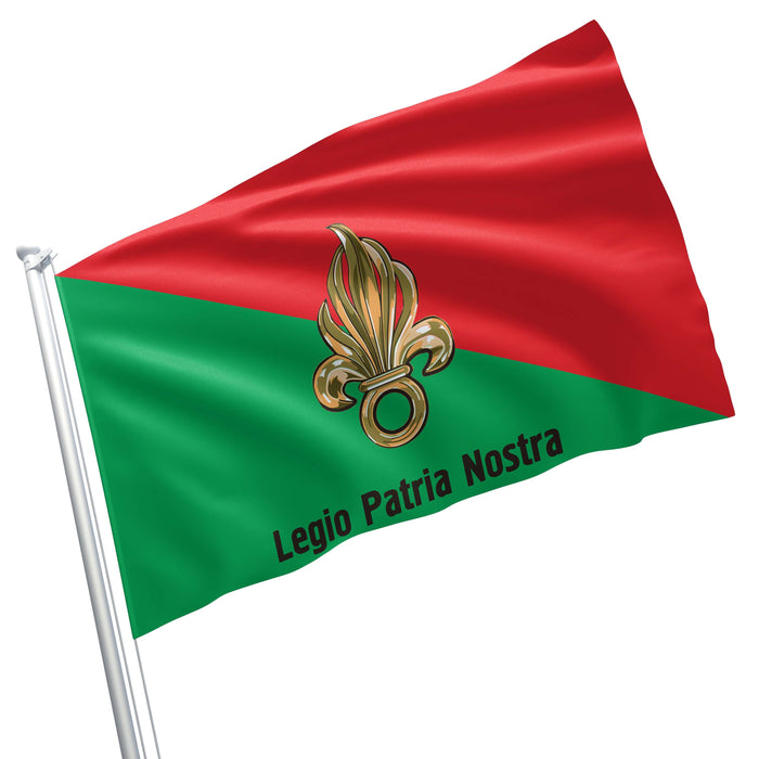 Legio Patria Nostra French Foreign Legion Flag Banner