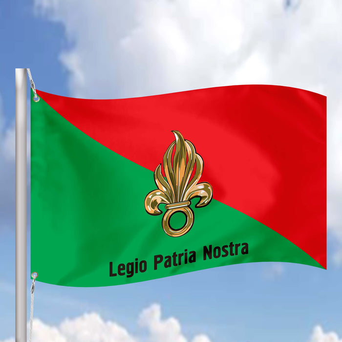 Legio Patria Nostra French Foreign Legion Flag Banner