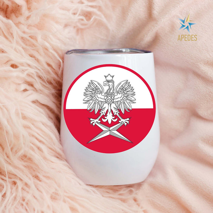 Poland Stainless Steel Stemless Wine Cup 12 OZ
