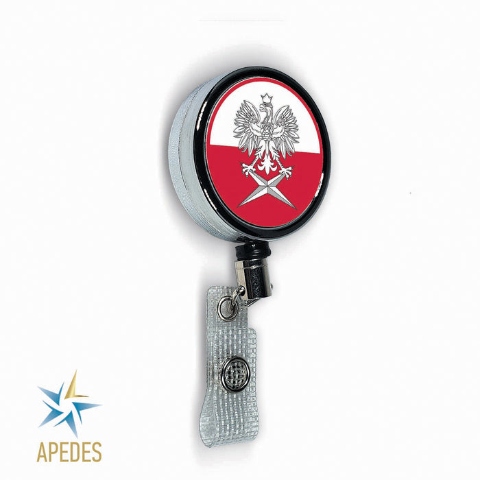 Poland Badge Reel Holder