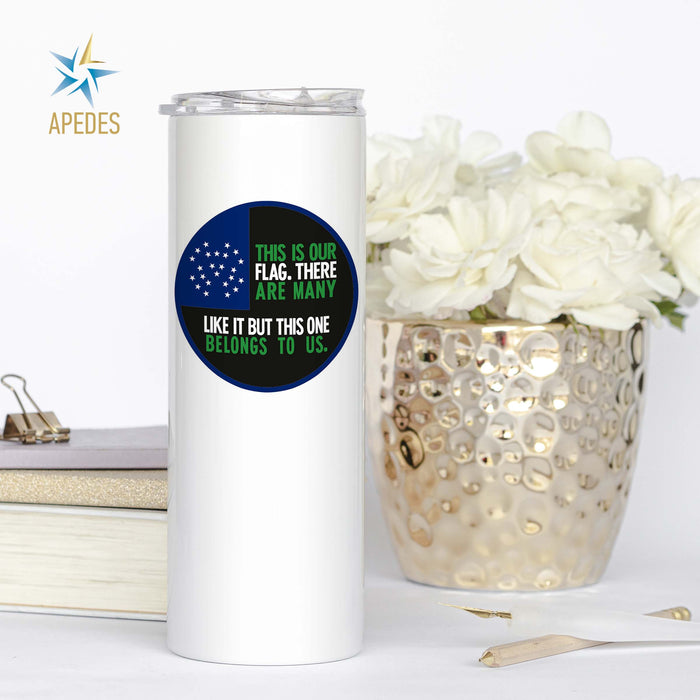 NYPD This Is Our Flag Stainless Steel Skinny Tumbler 20 OZ