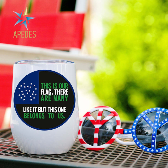 NYPD This Is Our Flag Stainless Steel Stemless Wine Cup 12 OZ