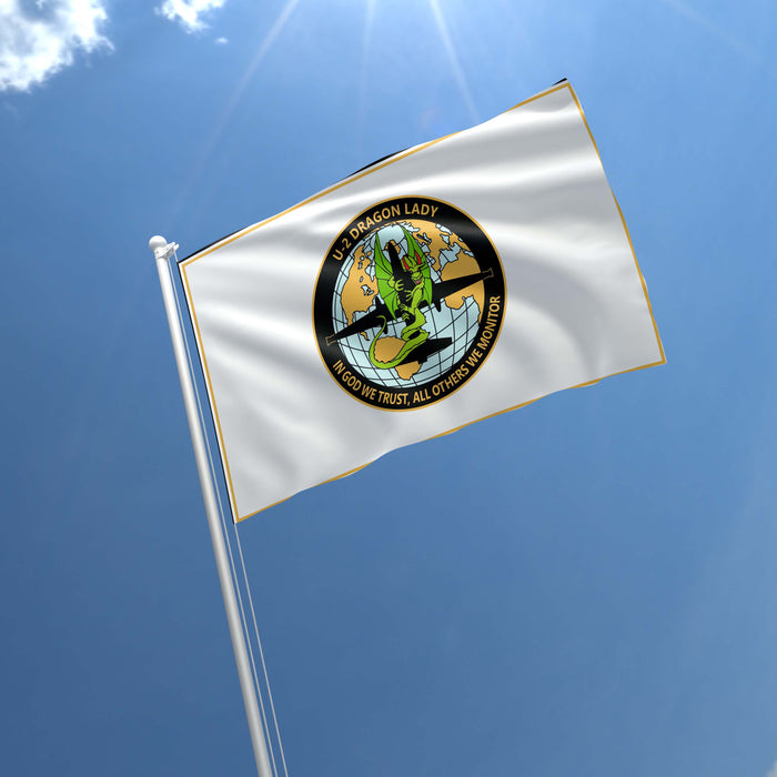 CIA Central Intelligence Agency U-2 Dragon Lady Flag Banner