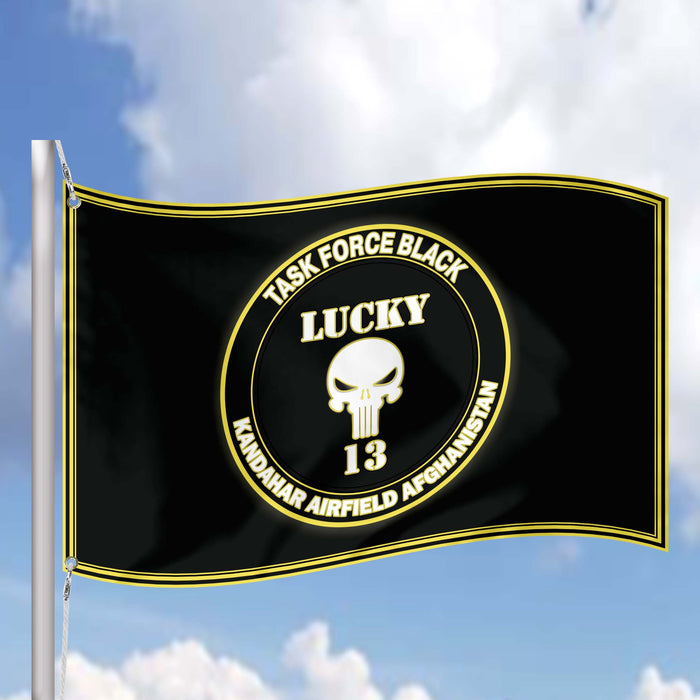 Task Force Black - Lucky 13th Flag Banner