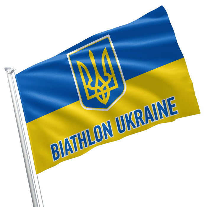 Biathlon Ukraine Flag Banner