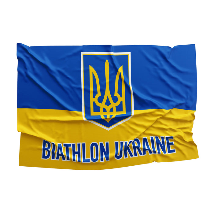 Biathlon Ukraine Flag Banner