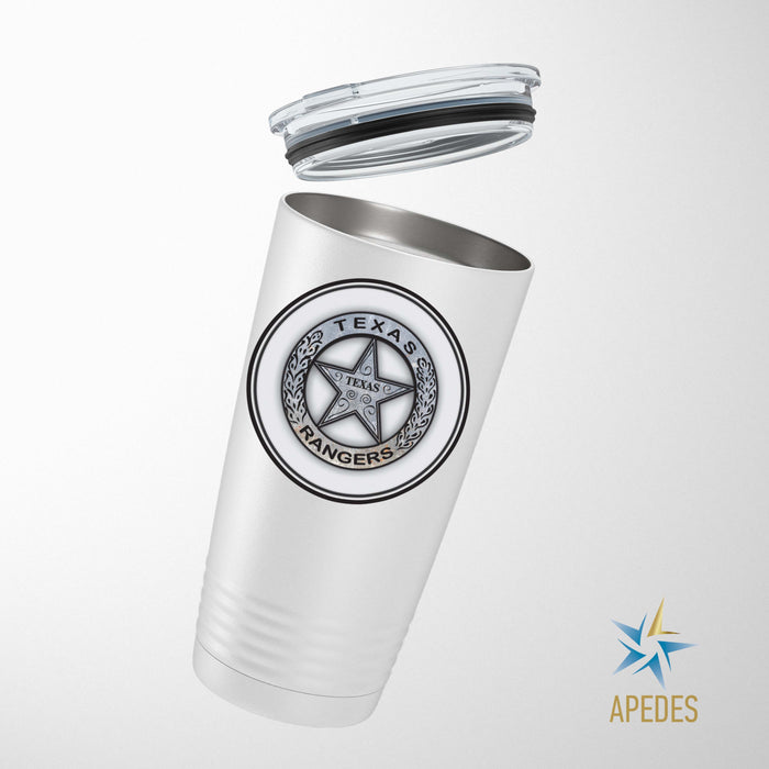 Texas Ranger Badge Stainless Steel Tumbler 20 OZ